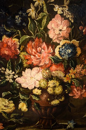 "Natura morta con vaso di fiori e Frutta"